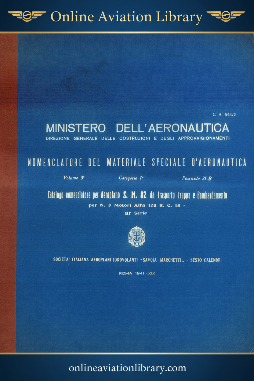 Cover - CN SM82 1941 3a Serie