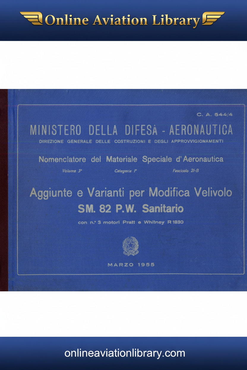 Cover - CN SM82 PW Sanitario 1955