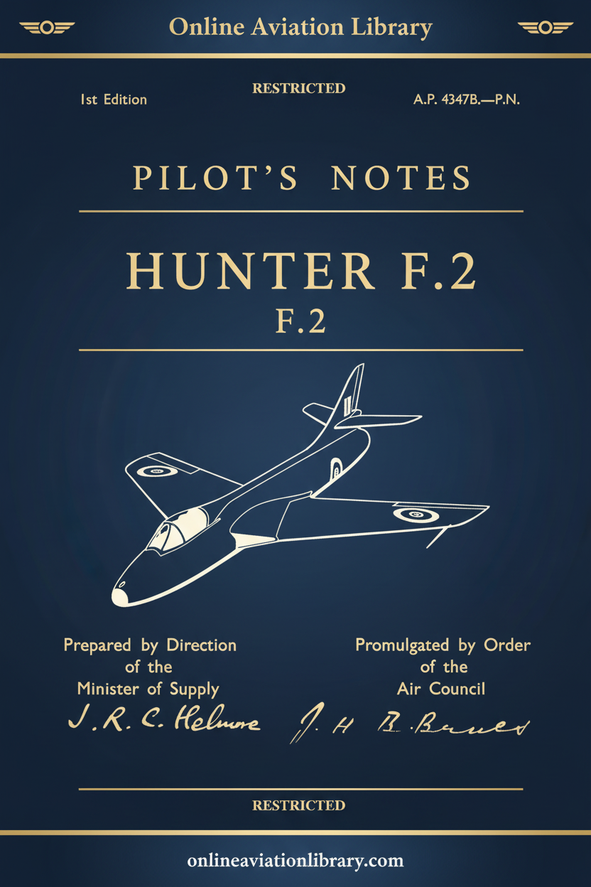 Cover - Hunter F.2 Pilot's Notes