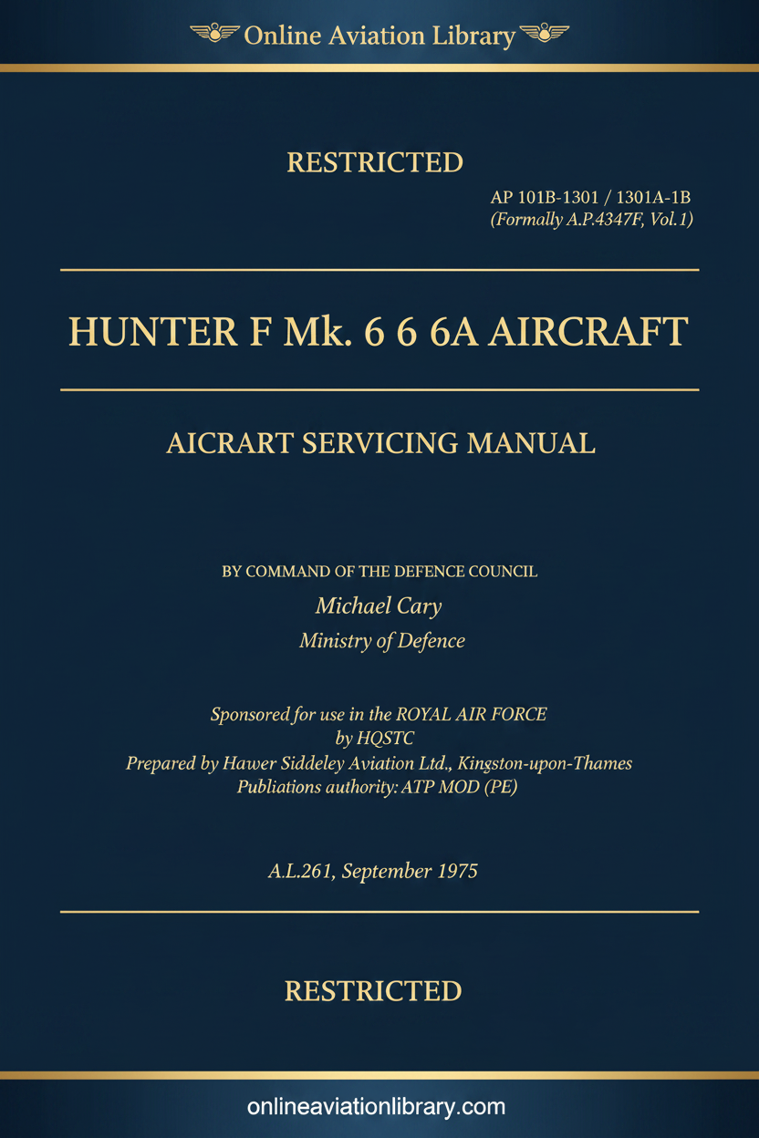 Cover - Hunter F Mk.6 6A Servicing Manual