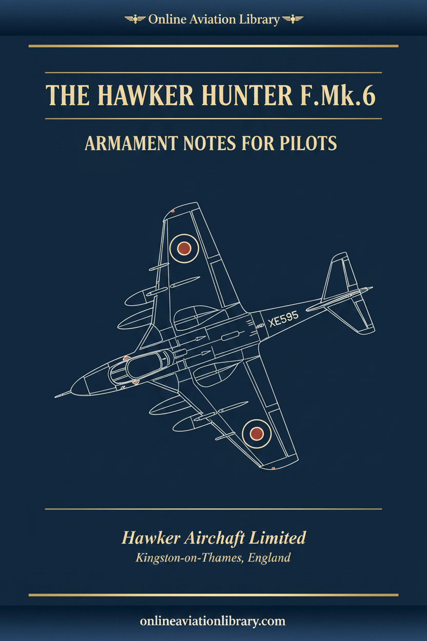 Cover - Hunter F.Mk.6 Armament Notes