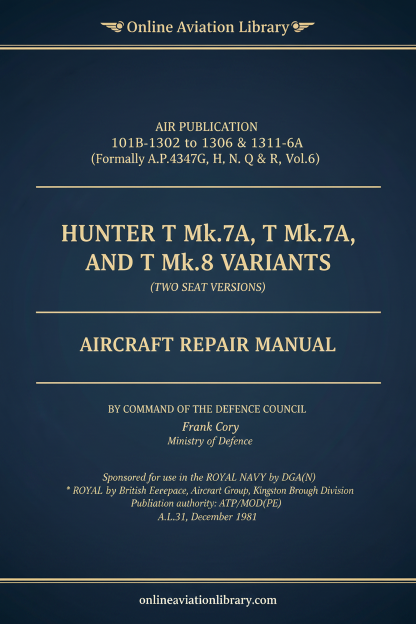 Cover - Hunter T Mk.7 T Mk.8 Repair Manual
