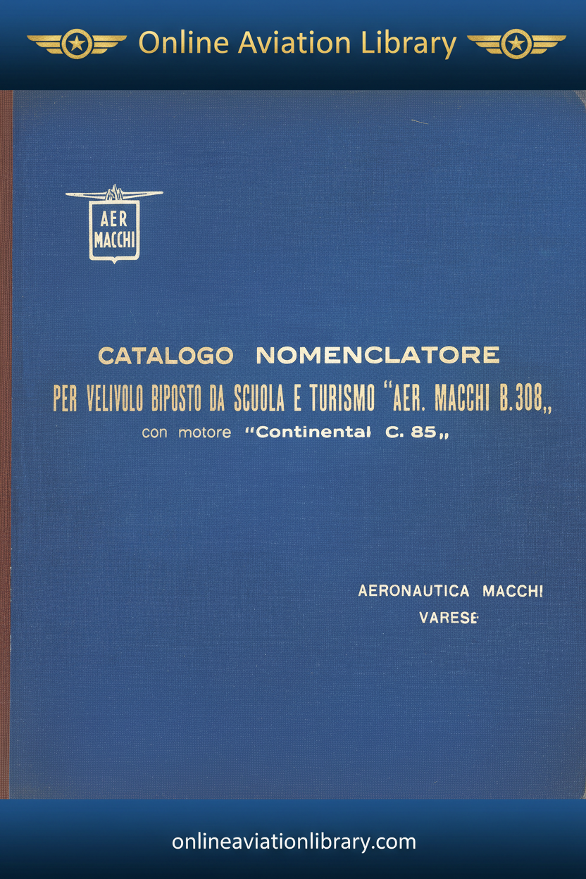 Cover Page 1 - Aermacchi MB-308 Catalogo Nomenclatore
