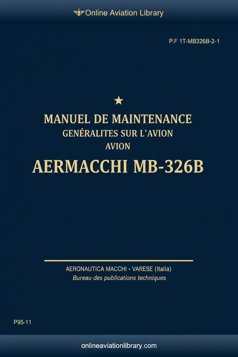 Cover Page 1 – Aermacchi MB-326B Manuel de Maintenance