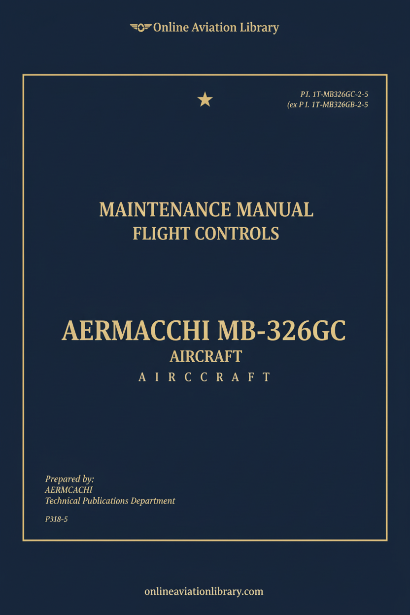 Cover Page 1 – Aermacchi MB-326GC Maintenance Manual Flight Controls