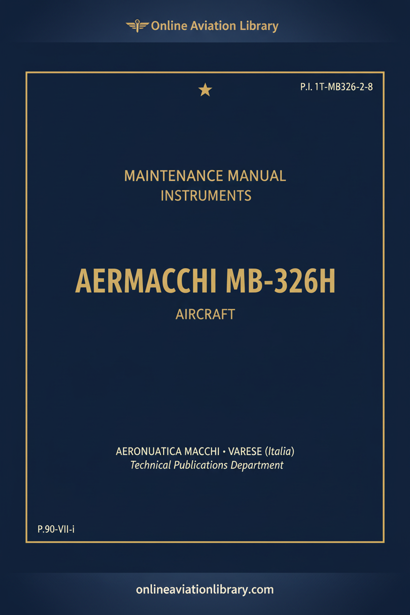 Cover Page 1 – Aermacchi MB-326H Maintenance Manual Instruments