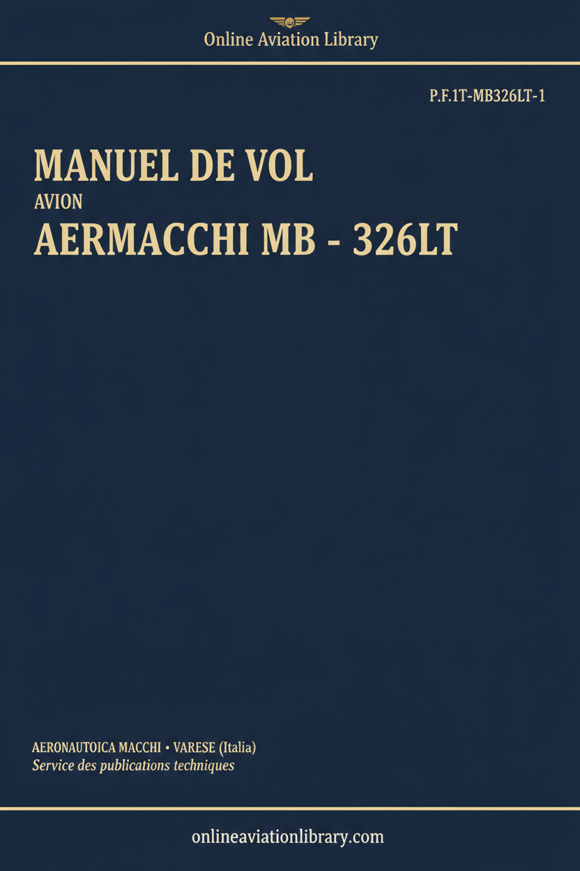 Cover Page 1 – Aermacchi MB-326LT Manuel de Vol (retry)