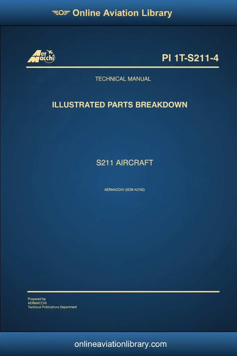 Cover Page 1 – Illustrated Parts Breakdown PI 1T-S211-4