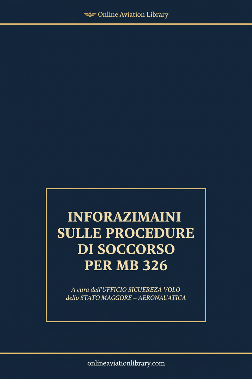 Cover Page 1 – MB-326 Informazioni Sulle Procedure di Soccorso