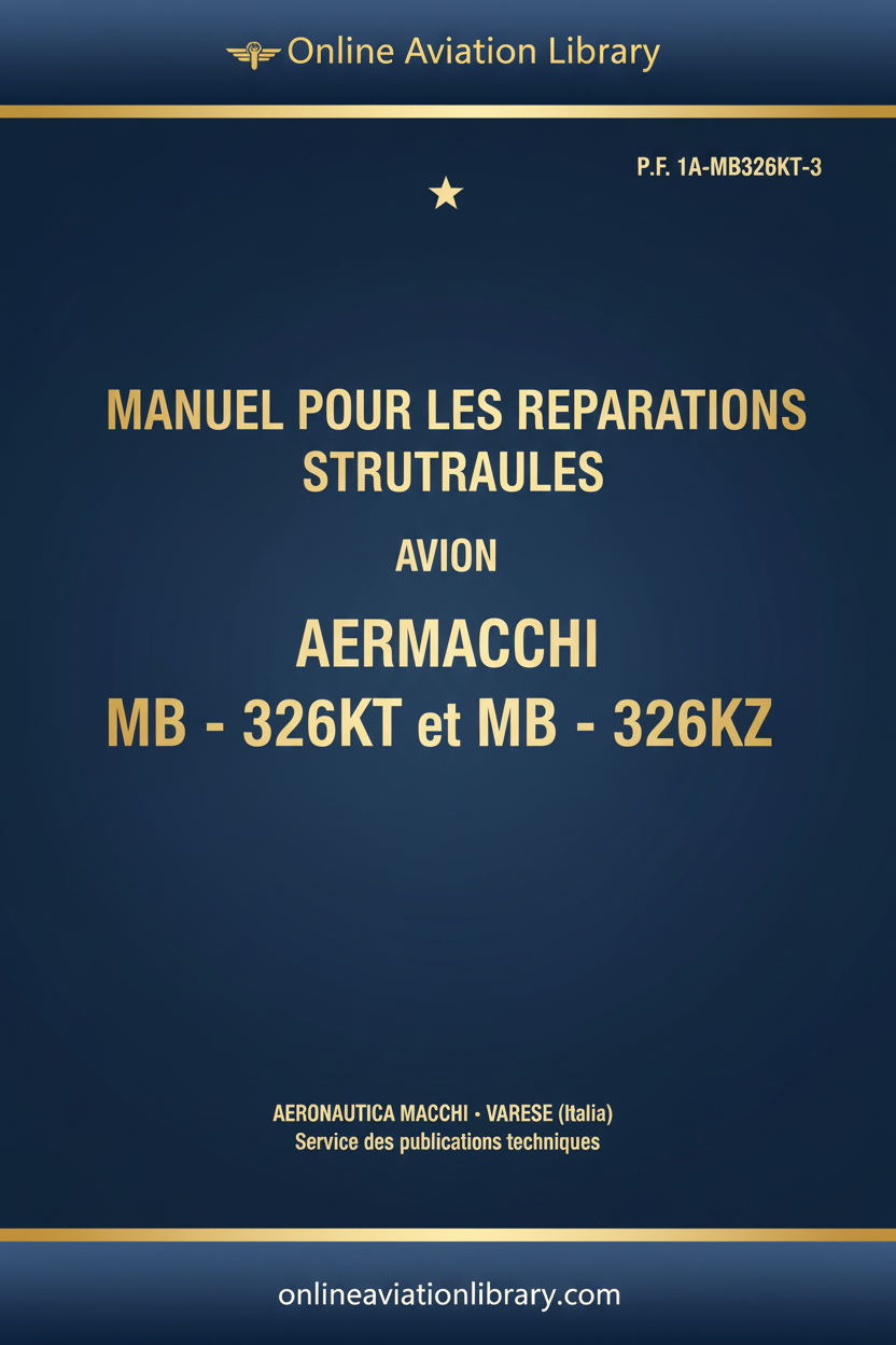 Cover Page 1 – MB-326KT/KZ Structural Repair Manual