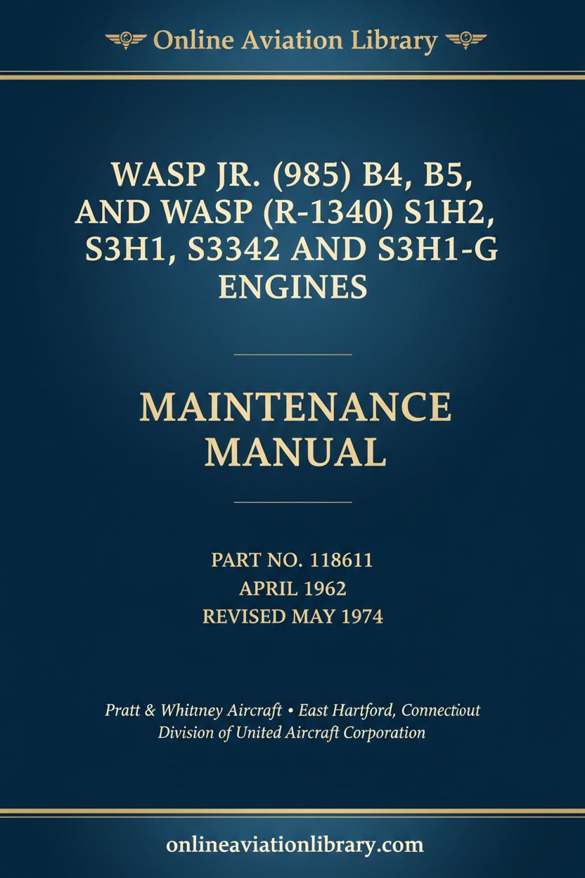 Cover Page 1 — Wasp Jr B4 B5 Maintenance Manual