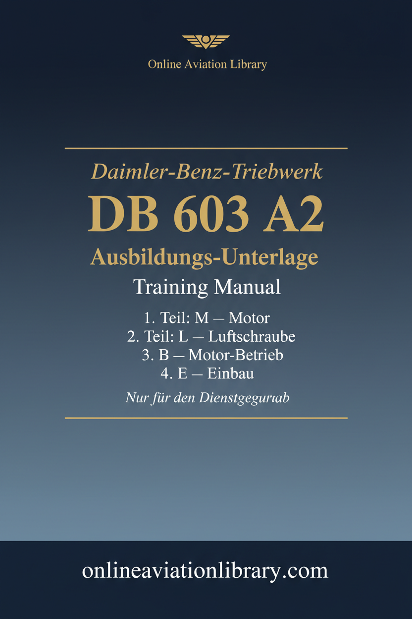 Cover Page 13 — DB 603 A2 Ausbildungs-Unterlage