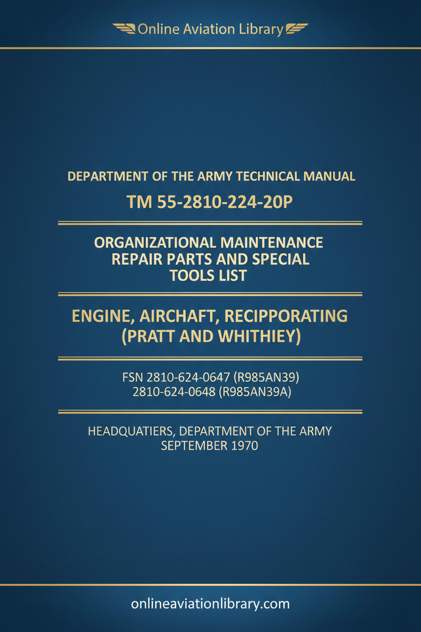 Cover Page 2 — TM 55-2810-224-20P