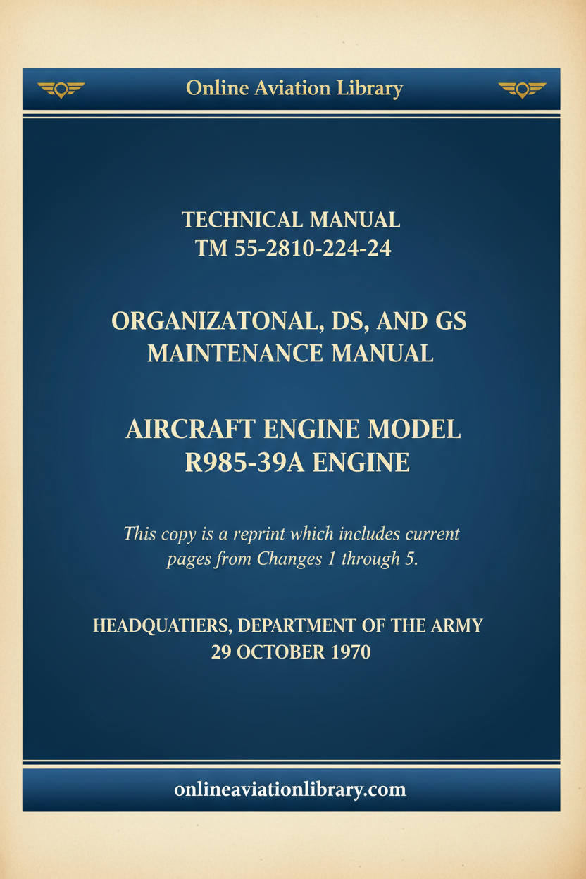 Cover Page 3 — TM 55-2810-224-24