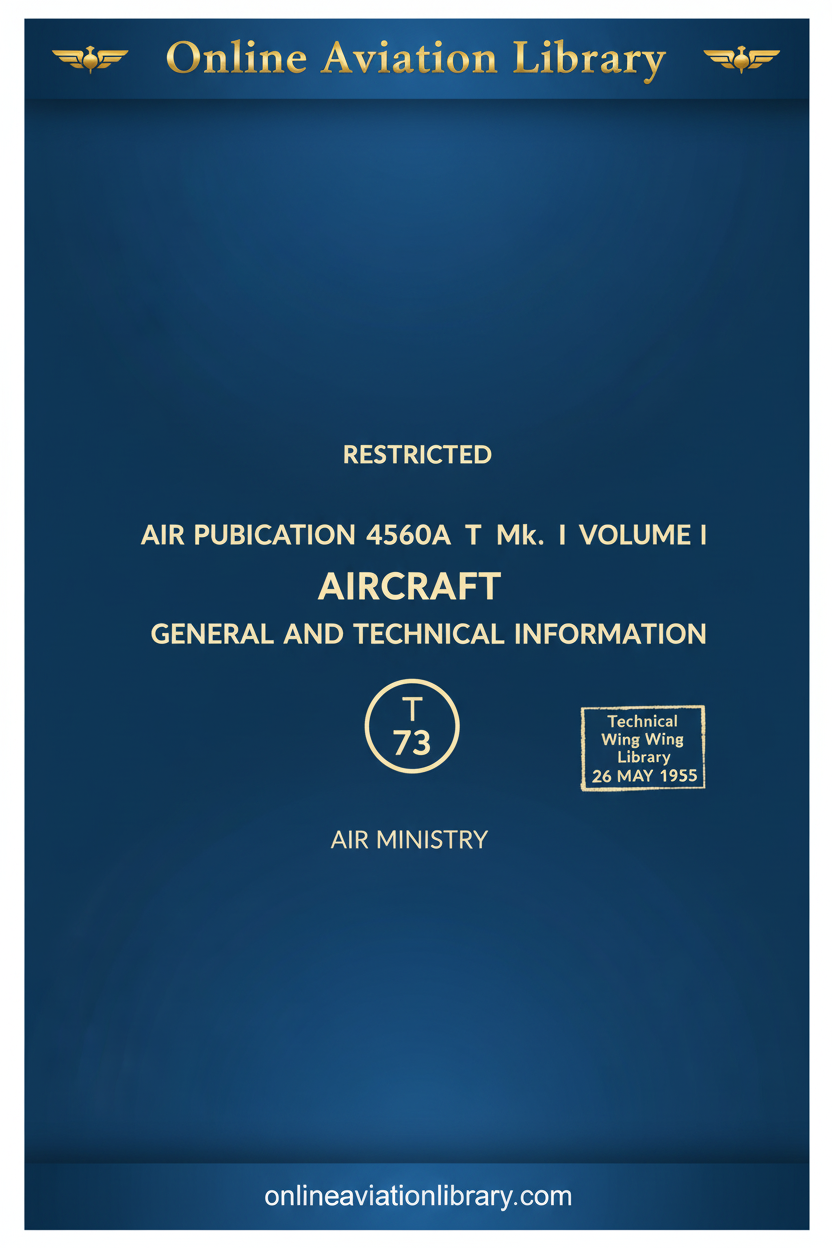 Cover Page - General Technical AP 4560A Vol I