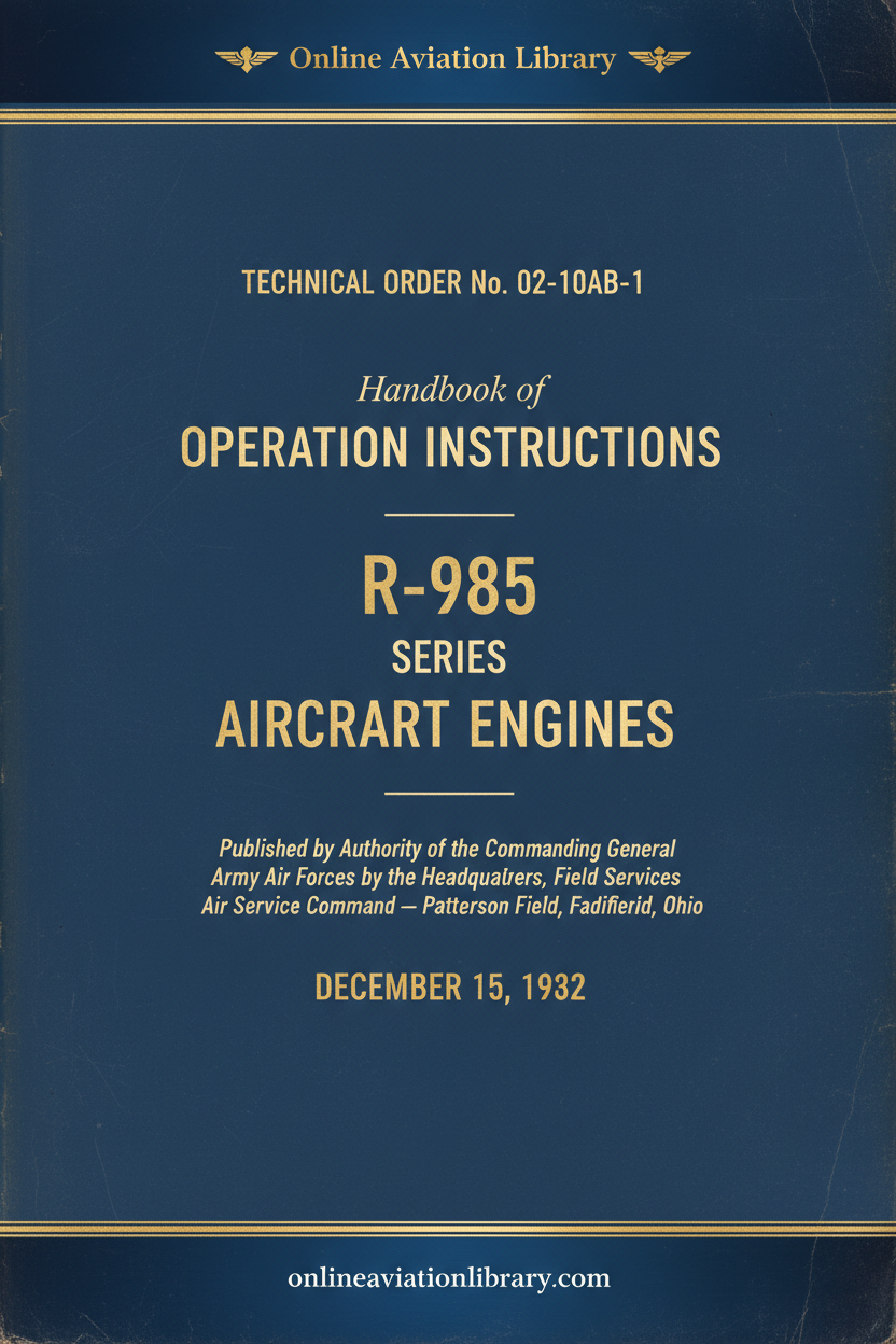 Cover Page — T.O. 02-10AB-1 — December 1942