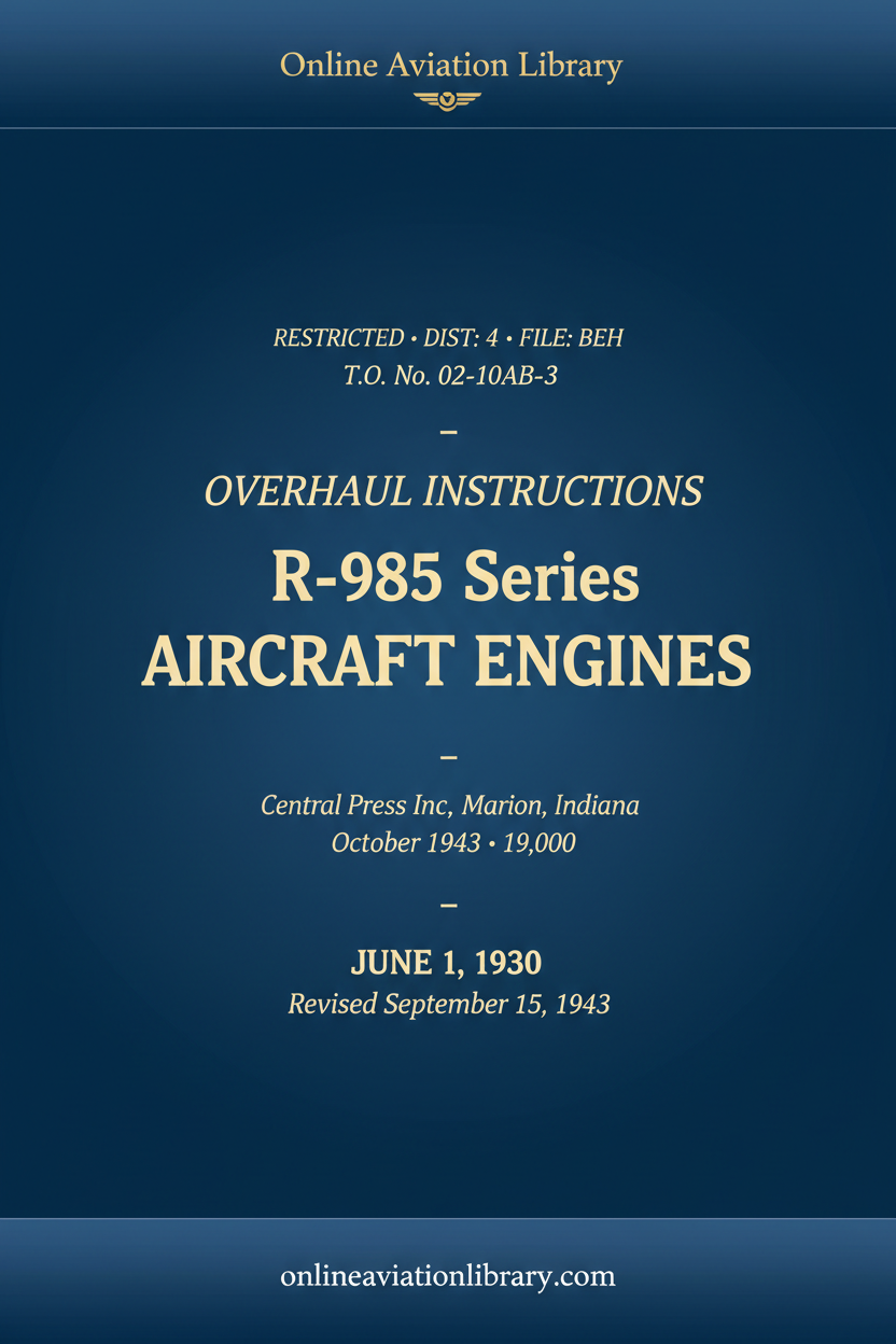 Cover Page — T.O. 02-10AB-3 — Jun 1940 / Rev Sep 1943