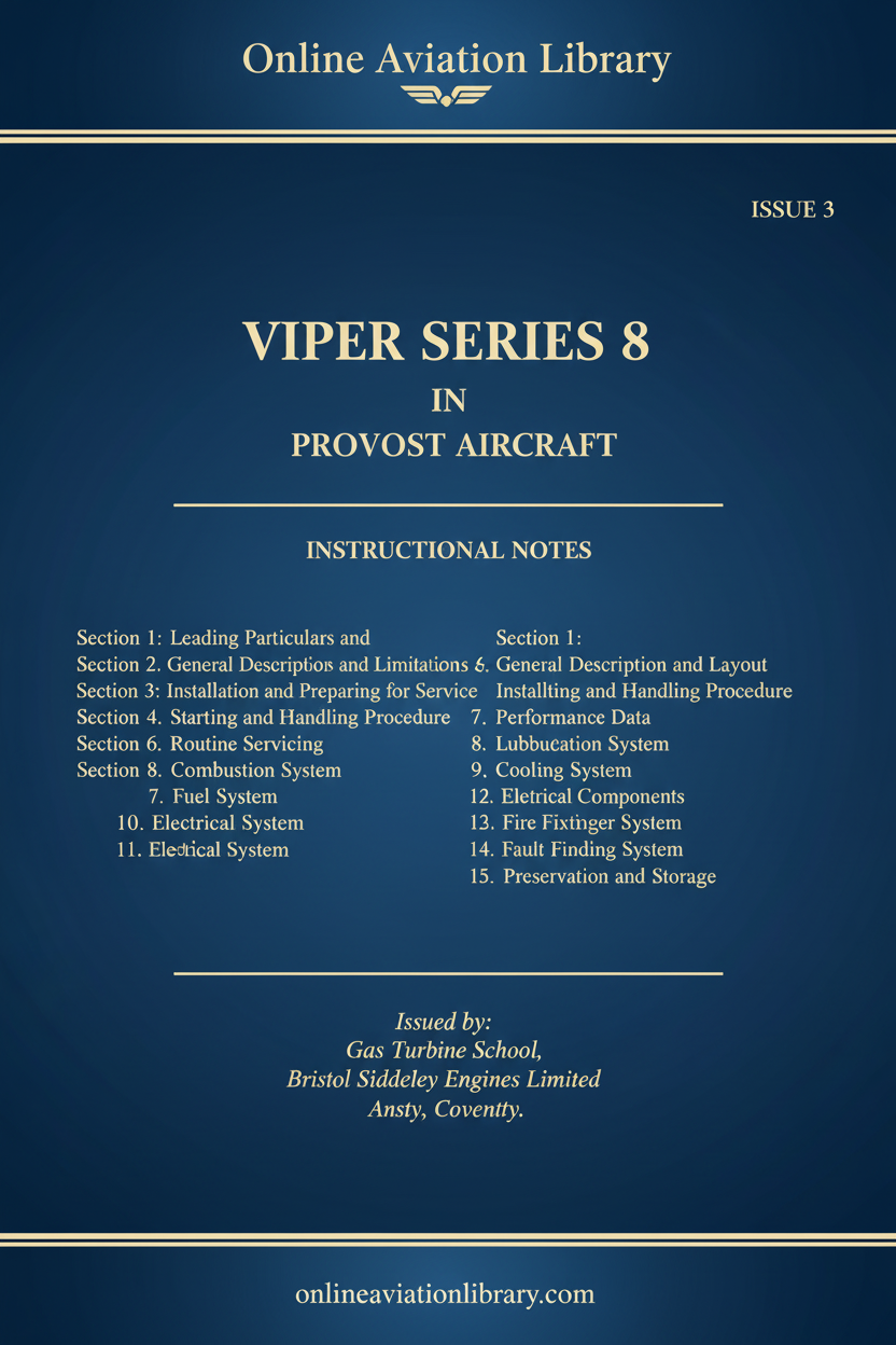 Cover Page - Viper Series 8 Provost Instructional Notes Issue 3
