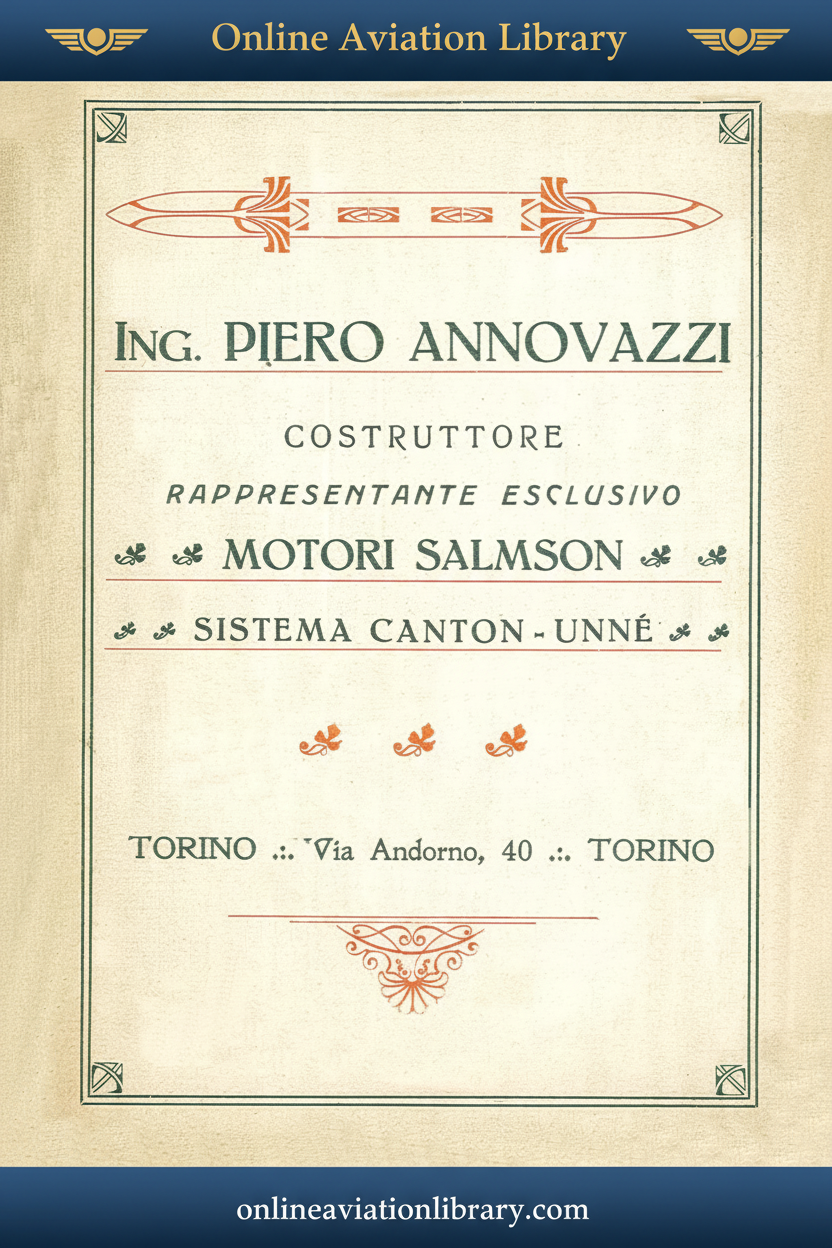 Cover - Salmson M9 Italian - Annovazzi