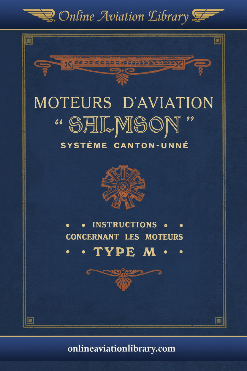 Cover - Salmson Type M French