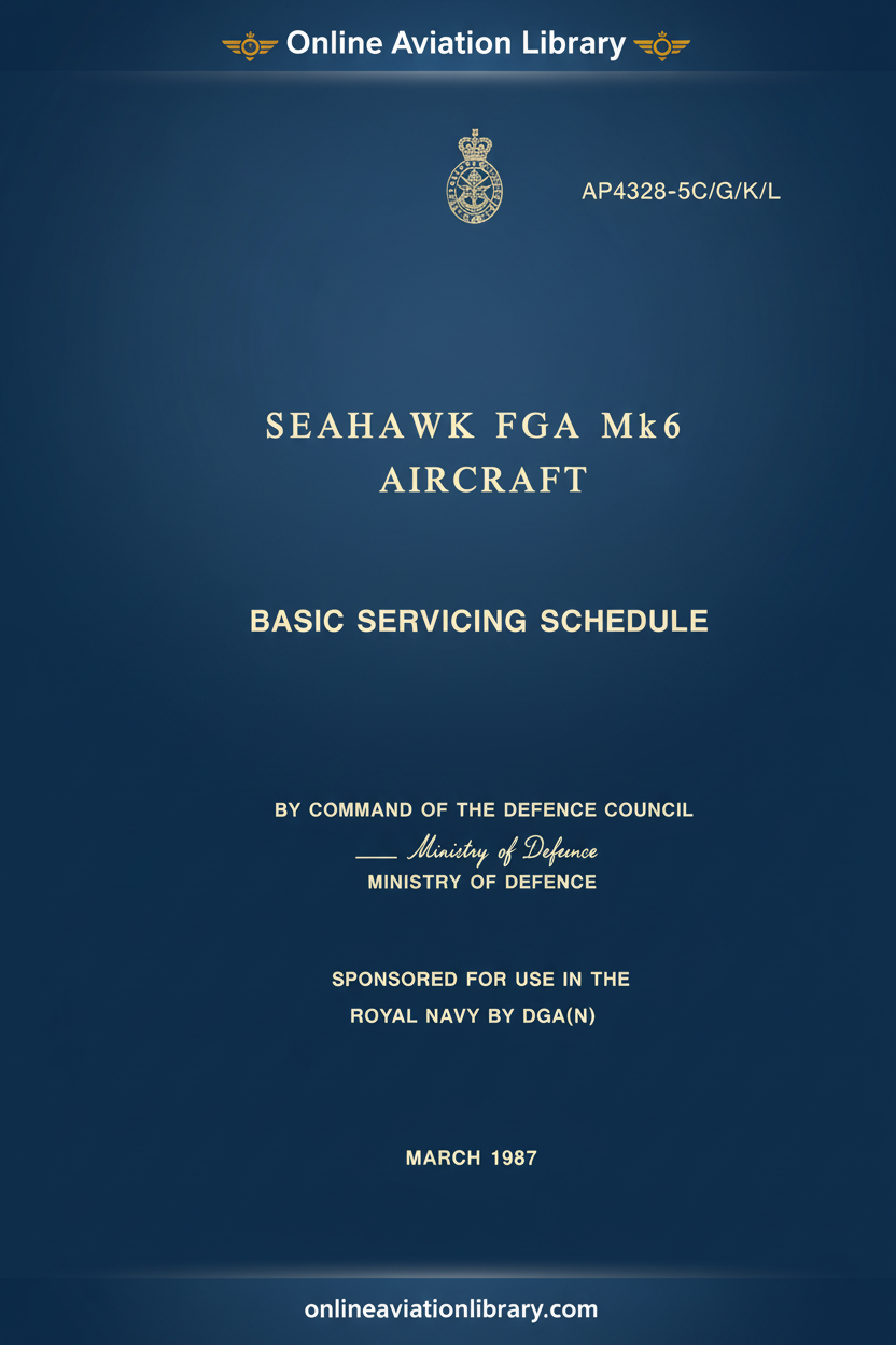 Cover - Seahawk FGA Mk6 Basic Servicing Schedule