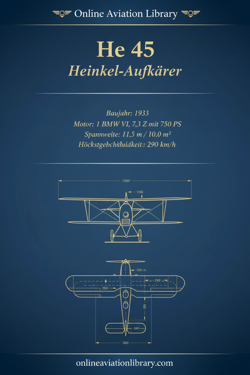 Cover - Typenblatt He 45