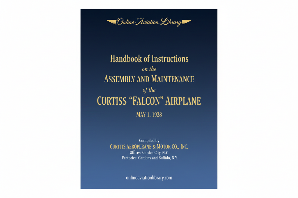 Curtiss Falcon Manual Cover Page