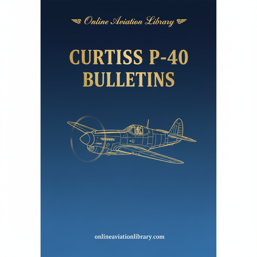 Curtiss P-40 Bulletins Cover Page