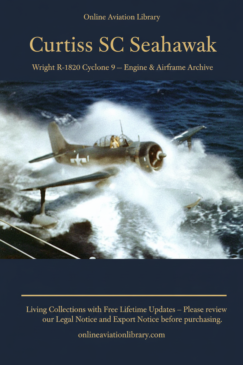 Curtiss SC Seahawk — Catapult Launch Portrait Banner
