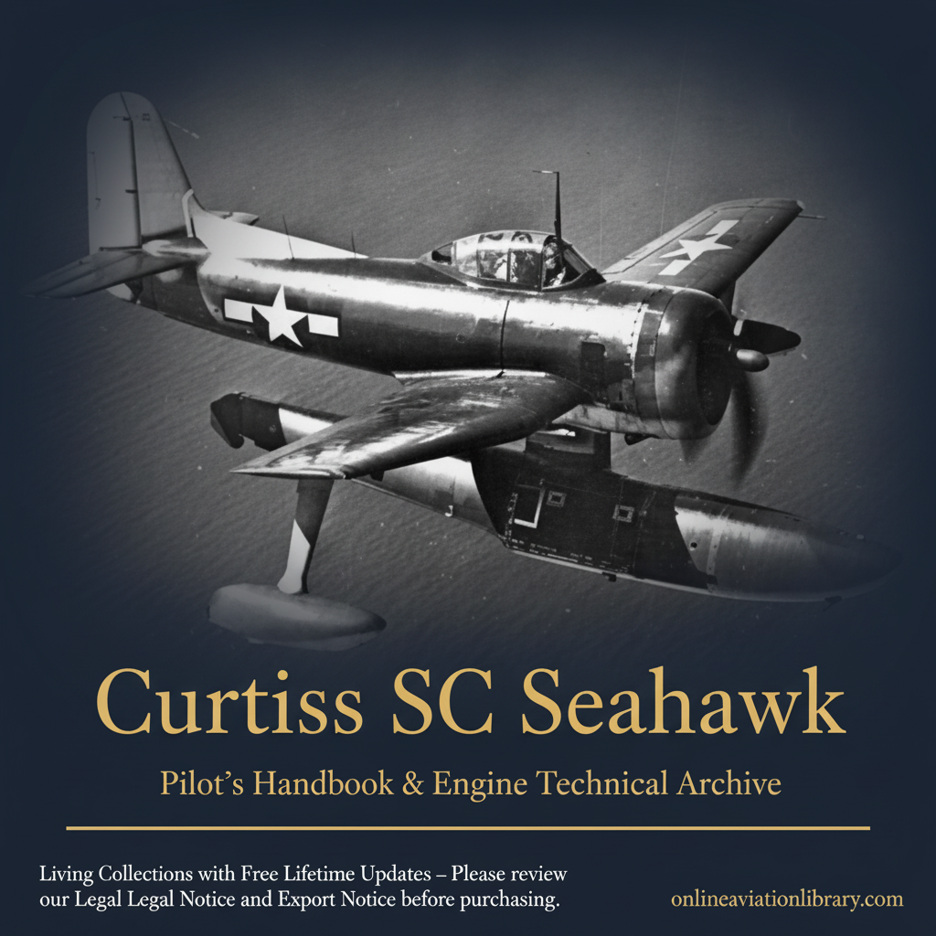 Curtiss SC Seahawk — Pilot's Handbook & Engine Archive Square Banner