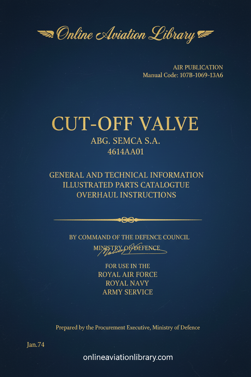 Cut-Off Valve Cover Page