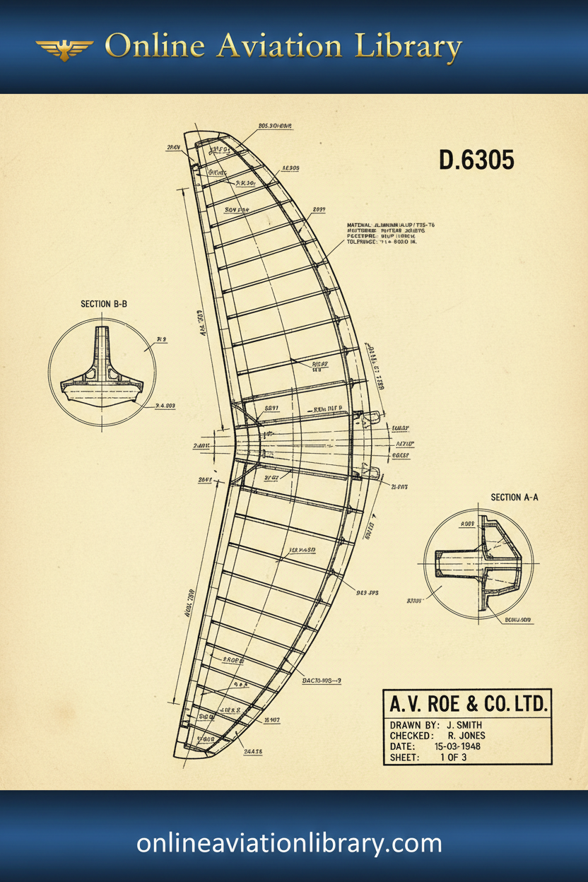 D.6305 Engineering Blueprint Standard Cover Yellow