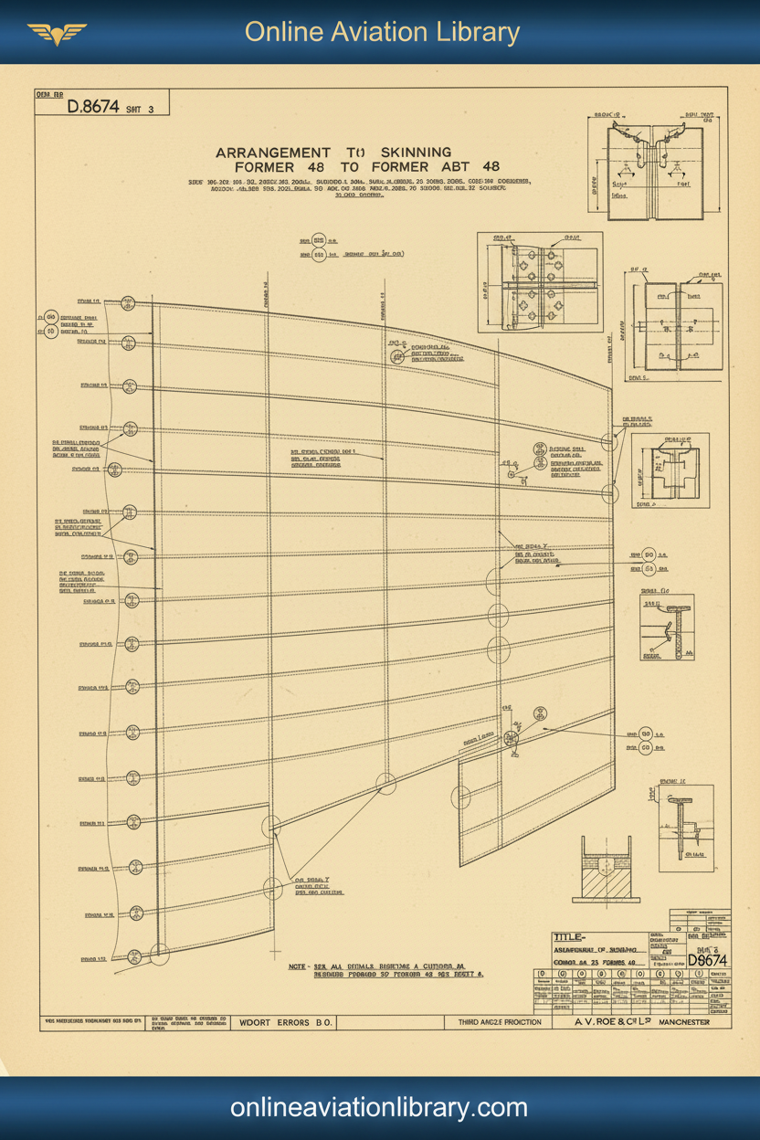 D.8674 Engineering Blueprint Standard Cover Yellow
