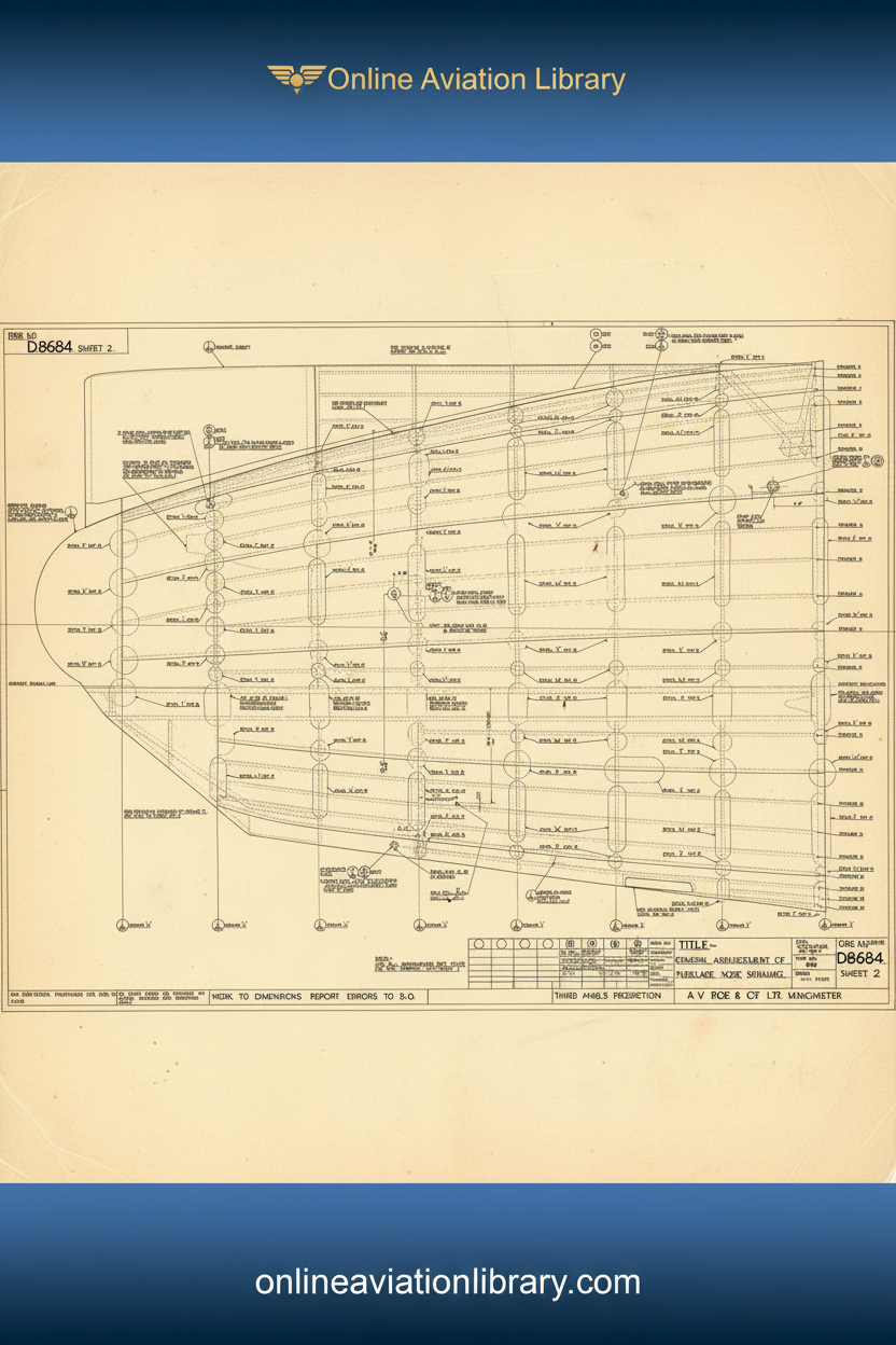 D.8684 Engineering Blueprint Standard Cover Yellow