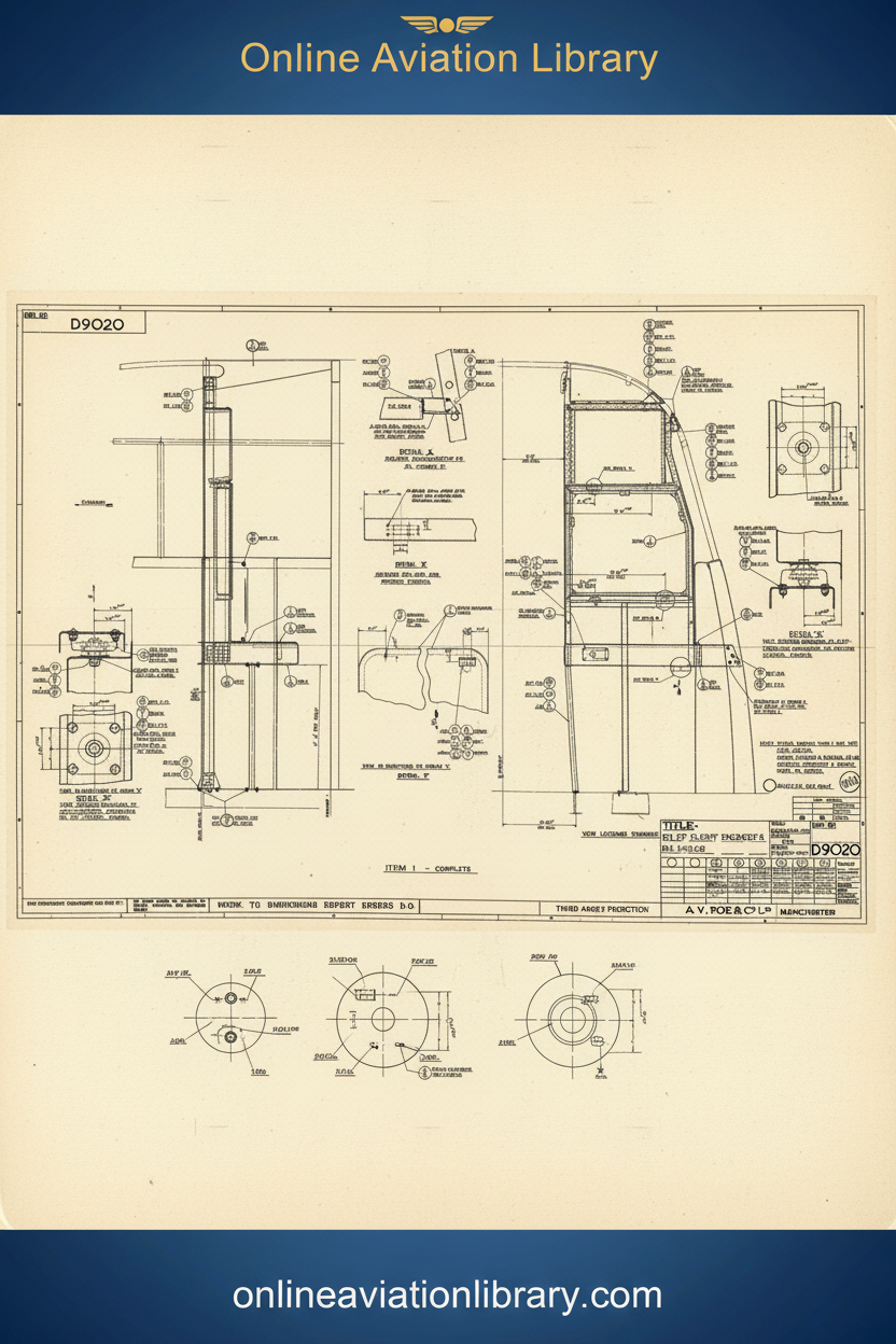 D.9020 Engineering Blueprint Standard Cover Yellow