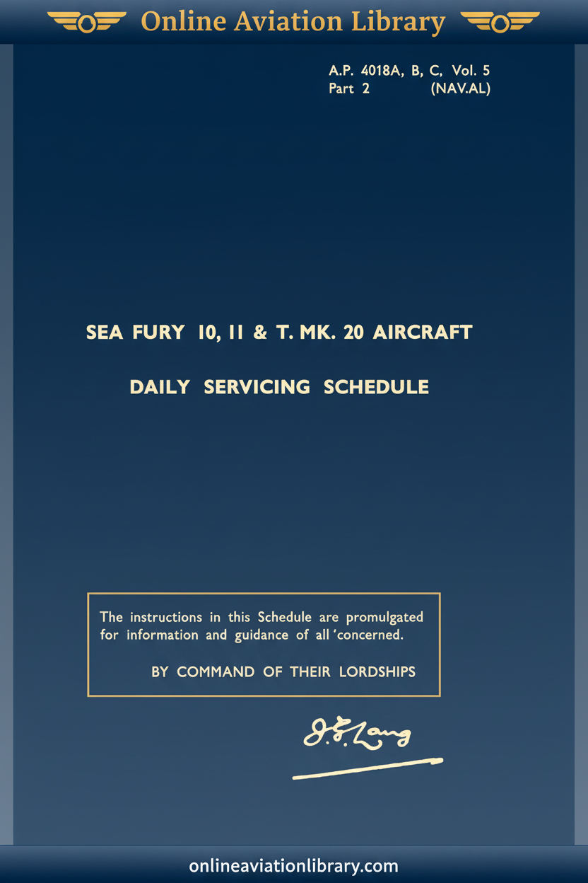 Daily Servicing Schedule Cover