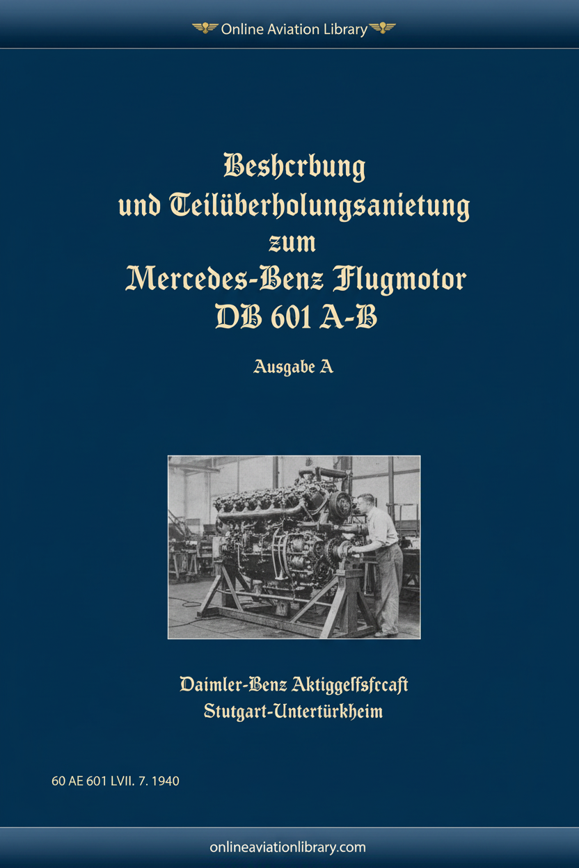 DB 601 A-B Beschreibung und Teilüberholungsanleitung Standard Cover Page 1
