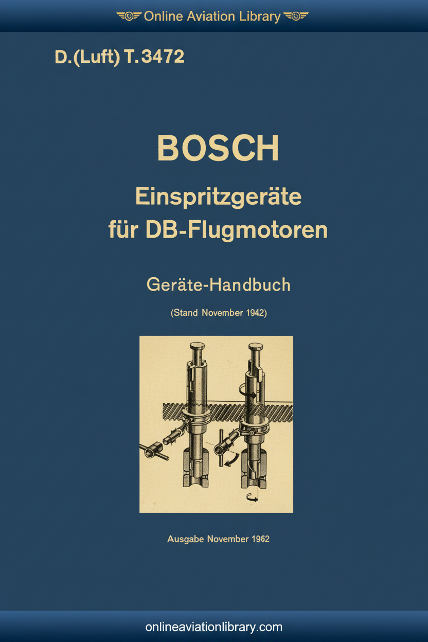 DB 601 BOSCH Einspritzgeräte Standard Cover Page 1