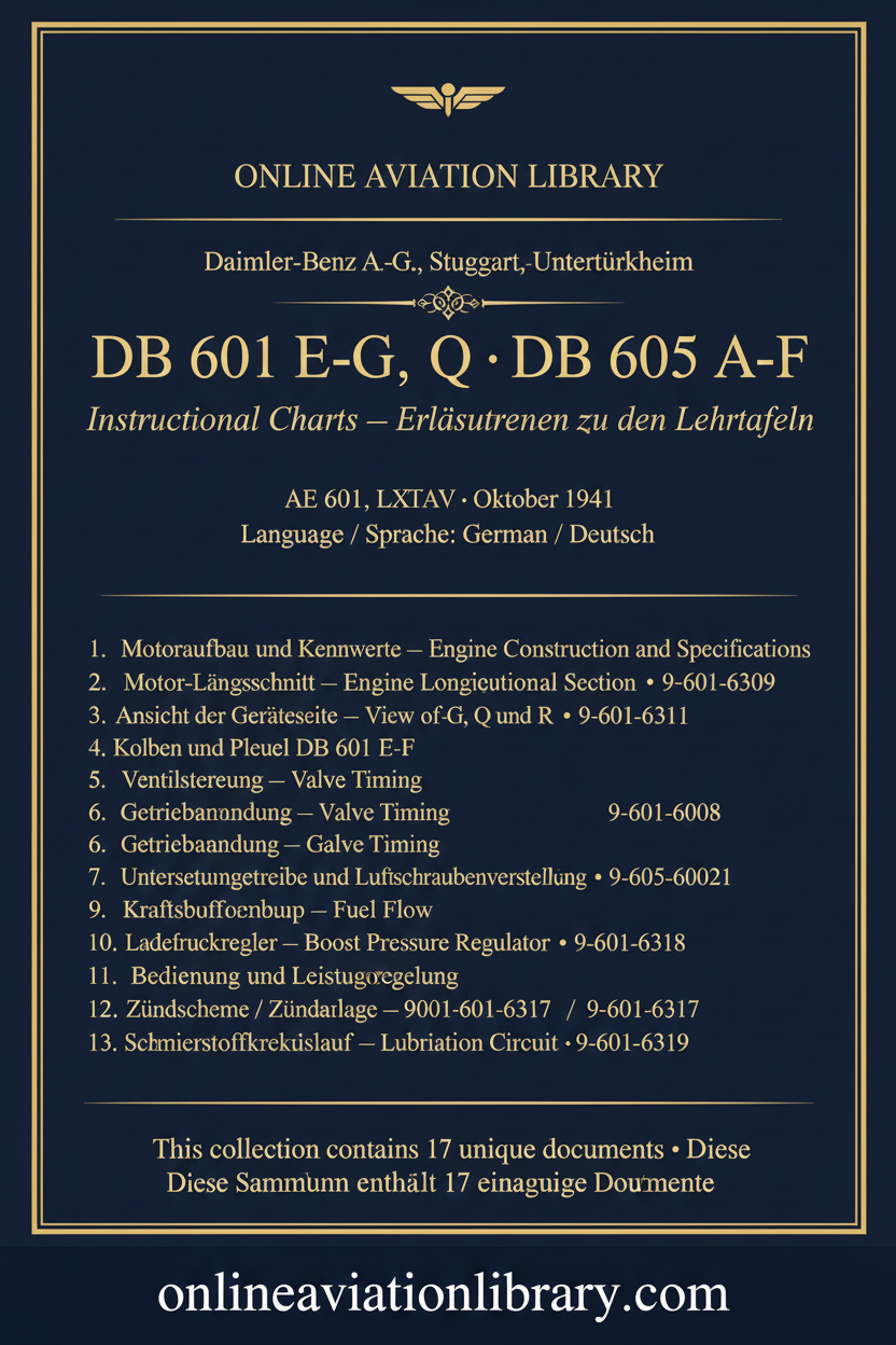 DB 601 / DB 605 A-F — Standard Cover Page 1