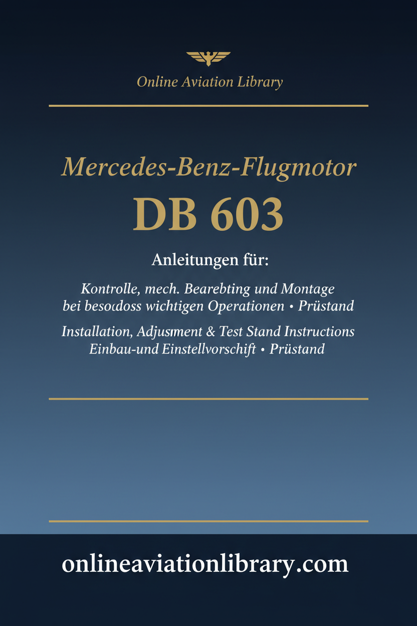DB 603 Anleitungen Cover Page