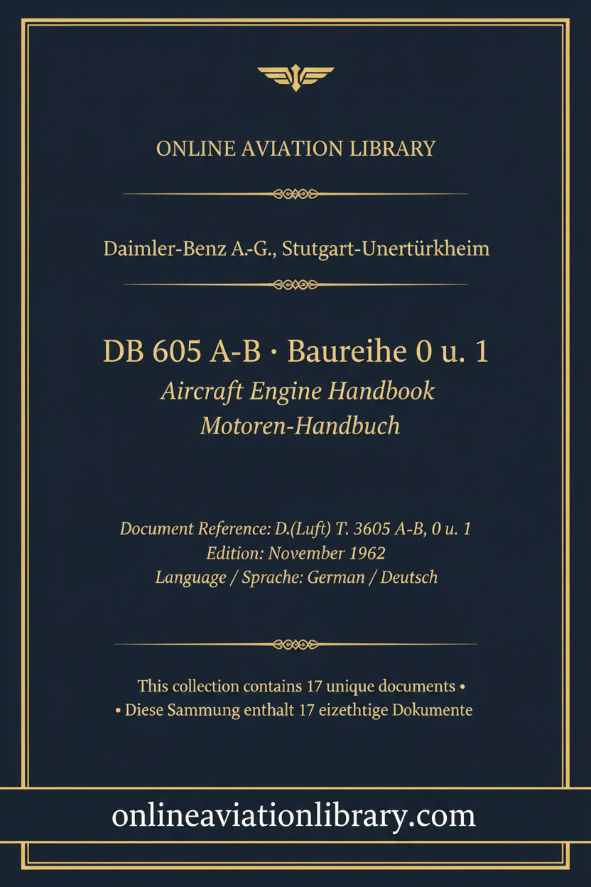 DB 605 A-B — Engine Handbook November 1942 (corrected)