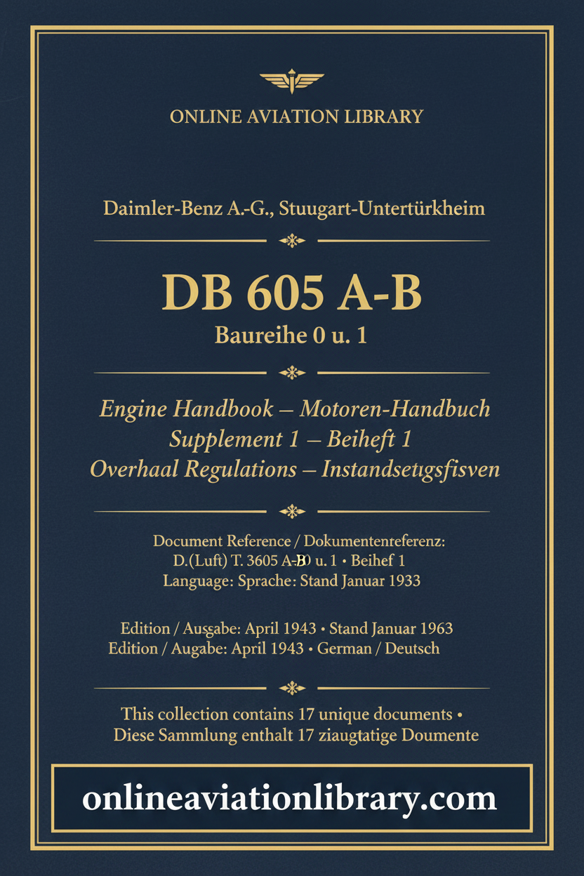 DB 605 A-B — Engine Handbook Supplement 1