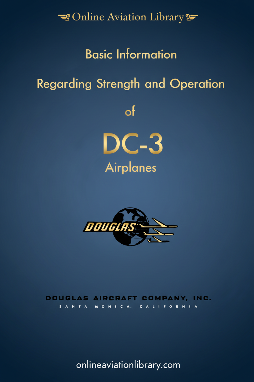 DC-3 Basic Information Regarding Strength and Operation Cover Page