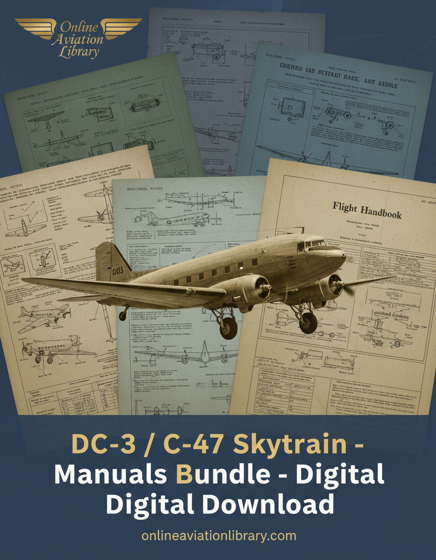 DC-3 / C-47 Skytrain Manuals Bundle Banner
