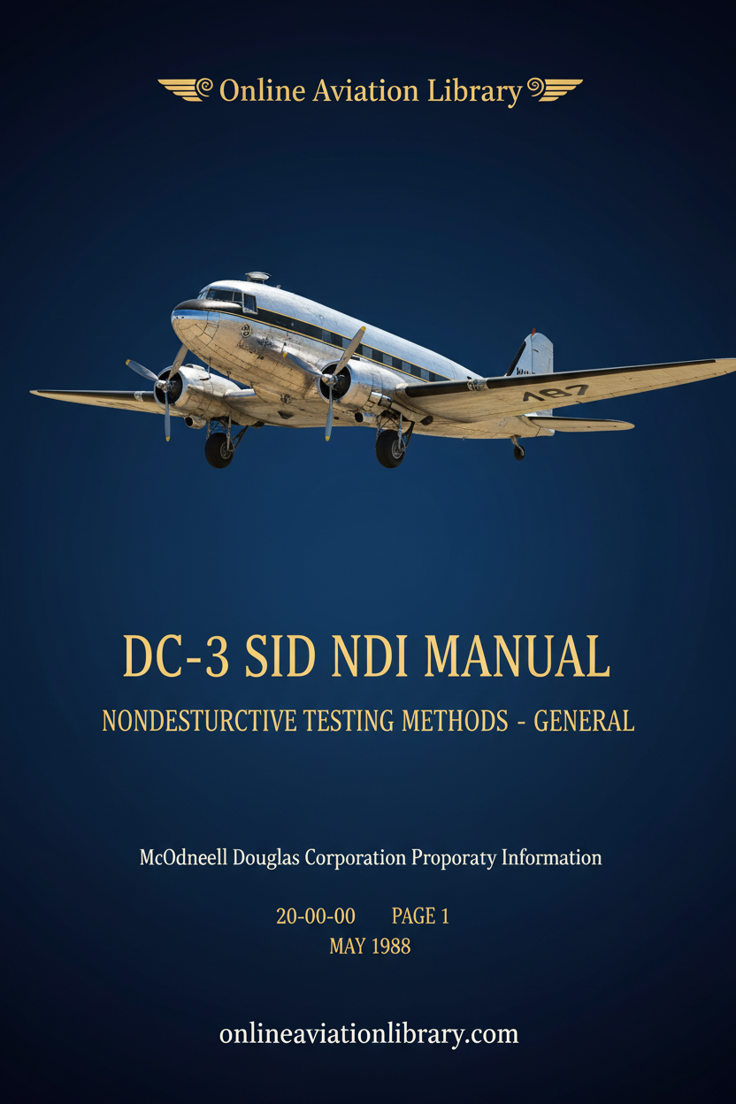 DC-3 SID NDI Manual Cover Page