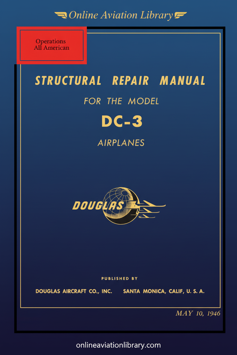 DC-3 Structural Repair Manual Cover Page