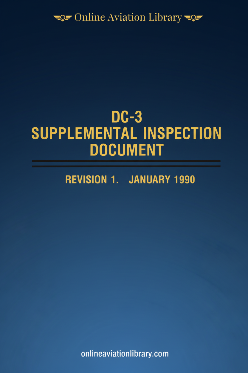DC-3 Supplemental Inspection Document Cover Page