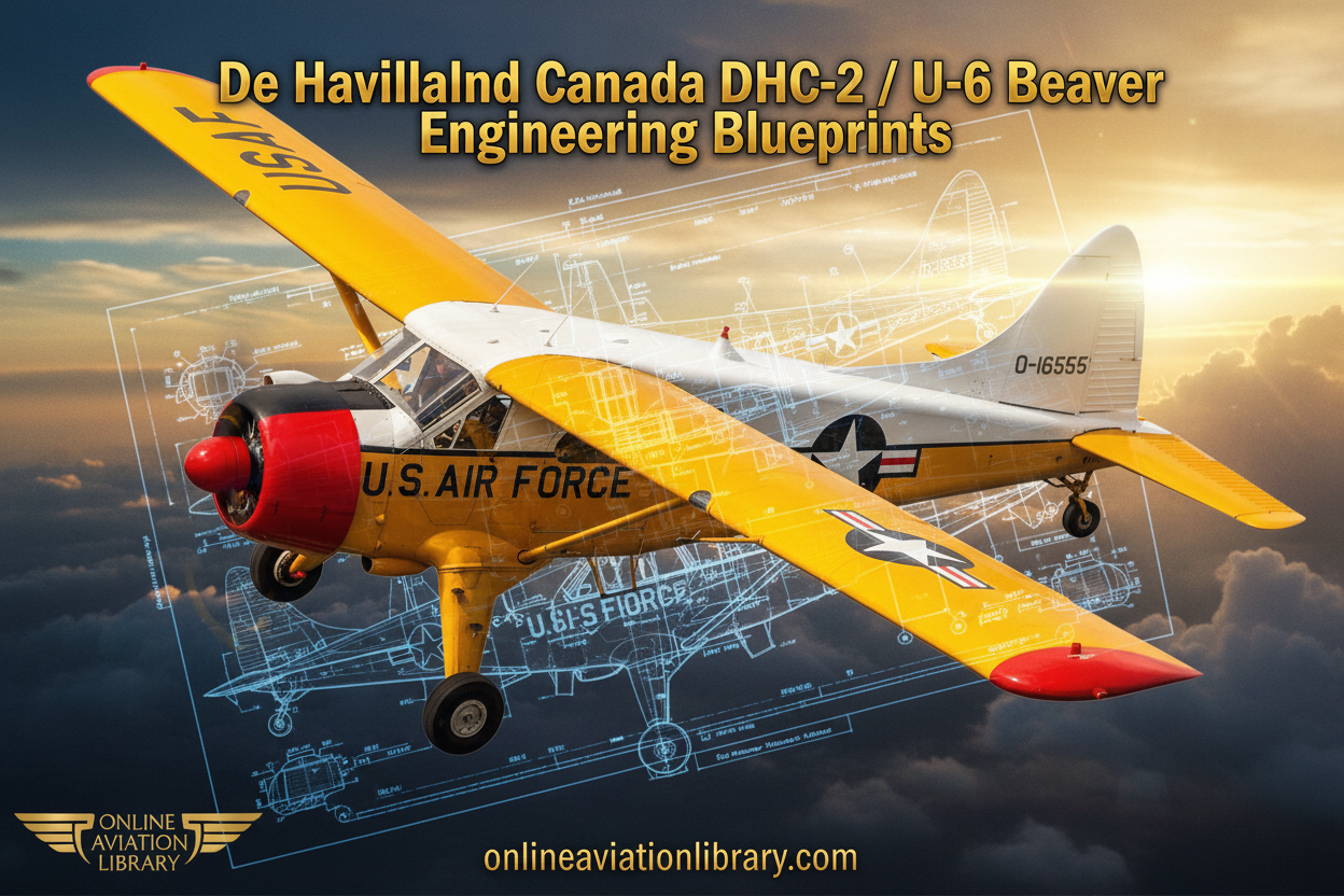 De Havilland DHC-2 Beaver Engineering Blueprints - Cinematic Banner