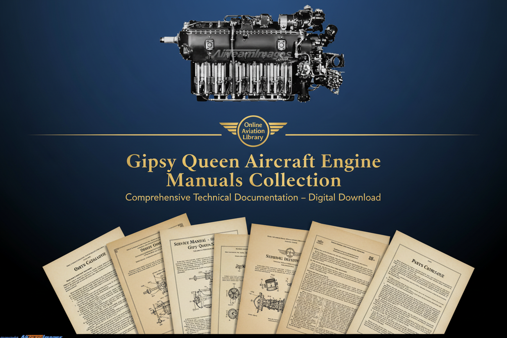 De Havilland Gipsy Queen Engine Manuals Banner