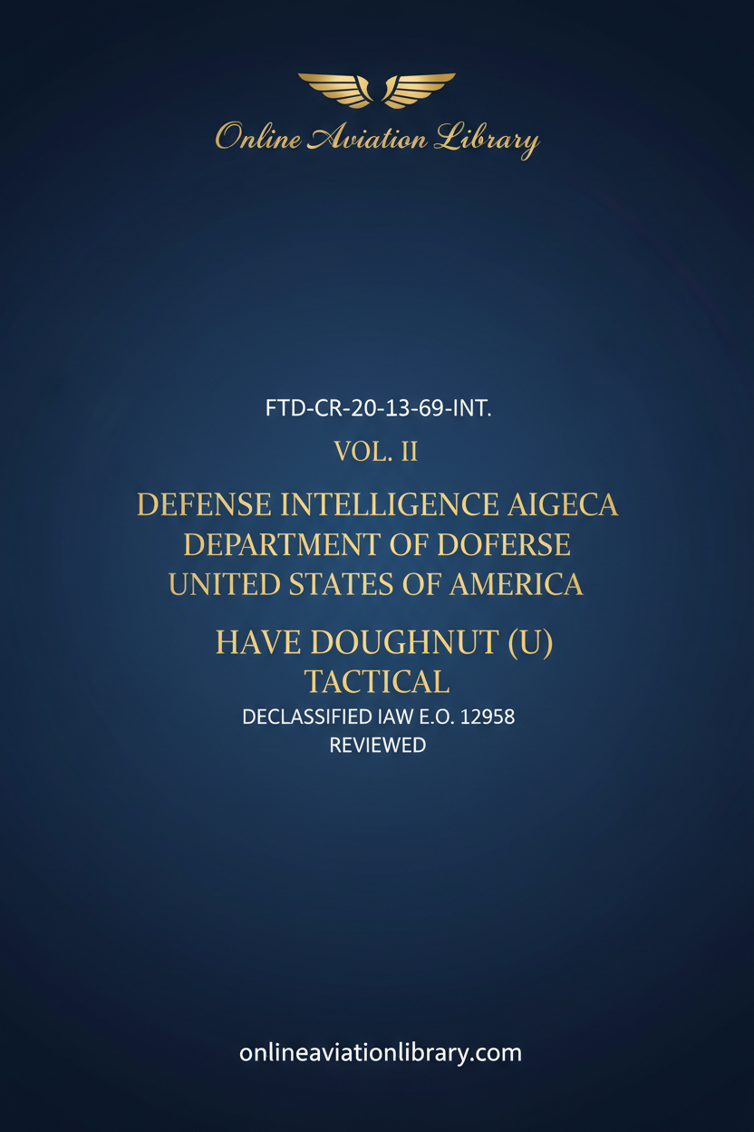 Defense Intelligence Agency HAVE DOUGHNUT Standard Cover Page